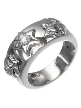 Chanel Three Symbol White Gold Diamond Ring